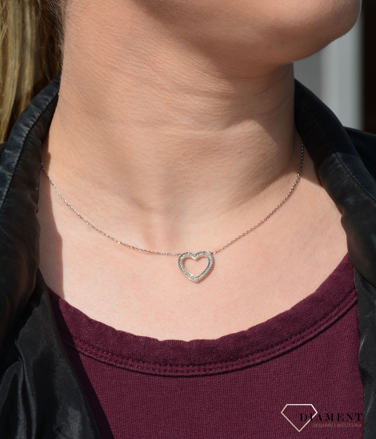 Naszyjnik srebrny serce otwarte Dall'Acqua N BY 182 059 1.jpg